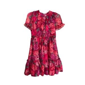 Wonder Nation Pink Floral Kids Dress